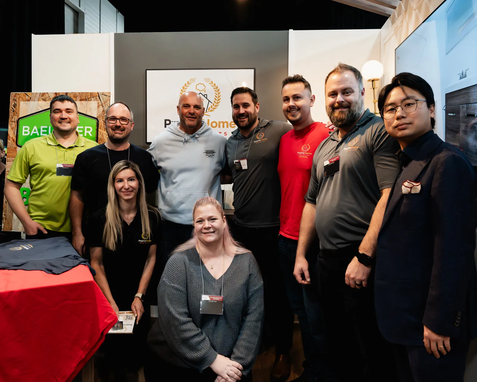 Bryan Baeumler with the PHS Renovations team at their booth at the Winnipeg Renovation Show