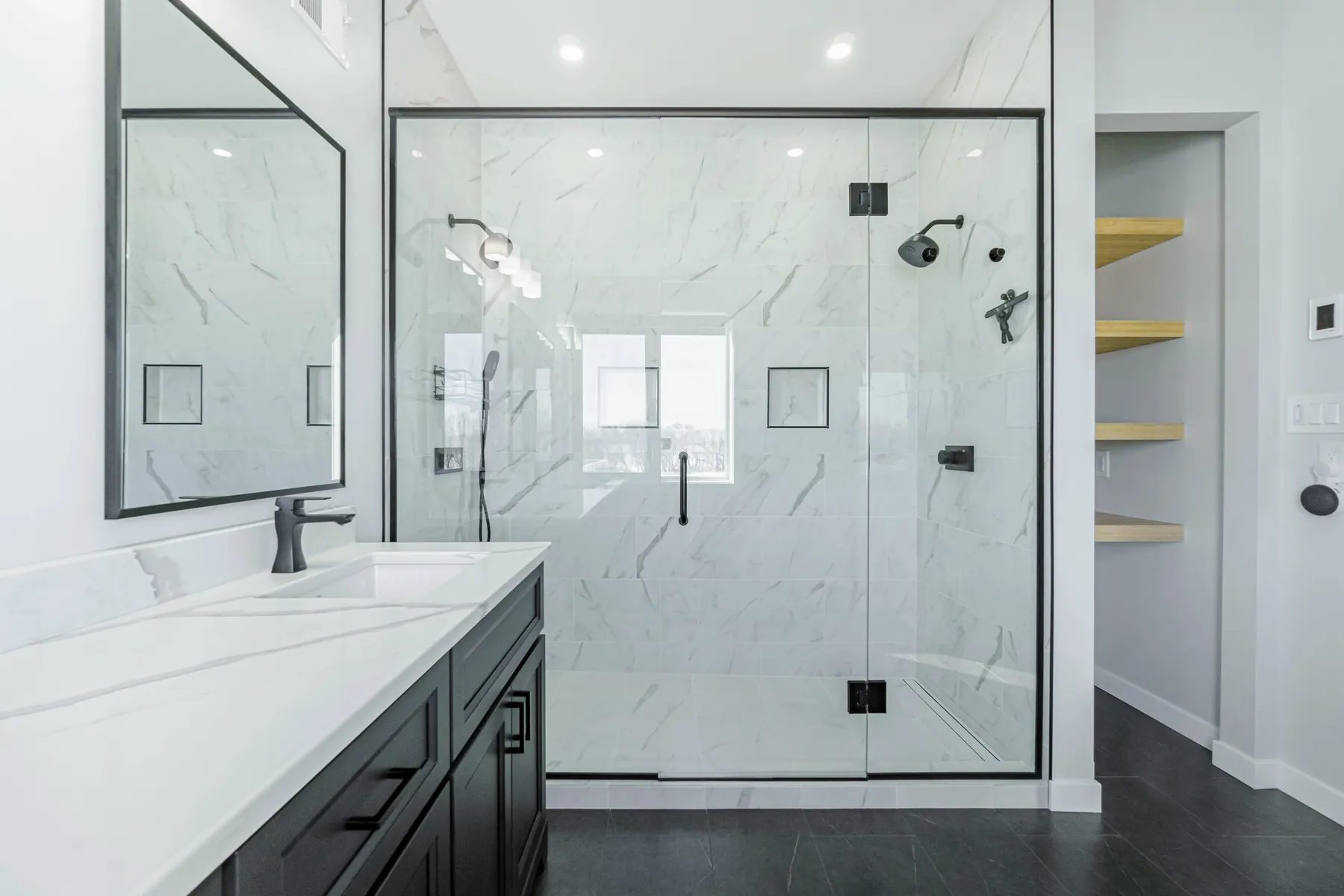 Marble ensuite detail