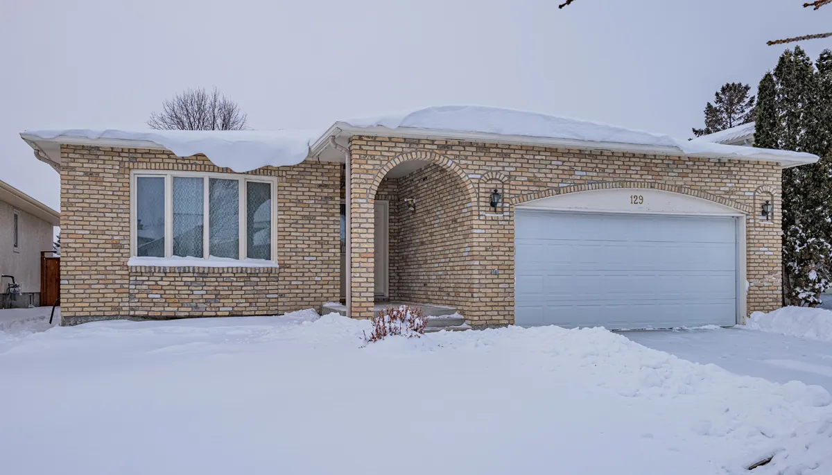 Before: the house from the street in winter